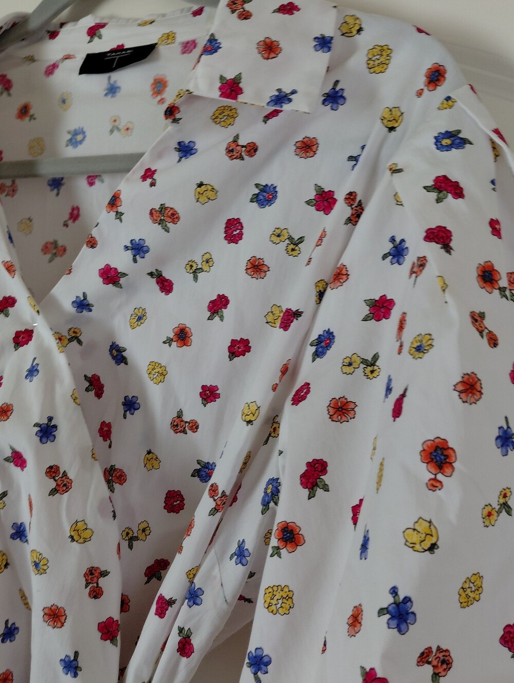 Puff Sleeve White Wrap Cottagecore Coquette Girl Blouse XL - Picture 7 of 11